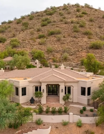 Scottsdale new build kitchen with custom cabinetry and a large island