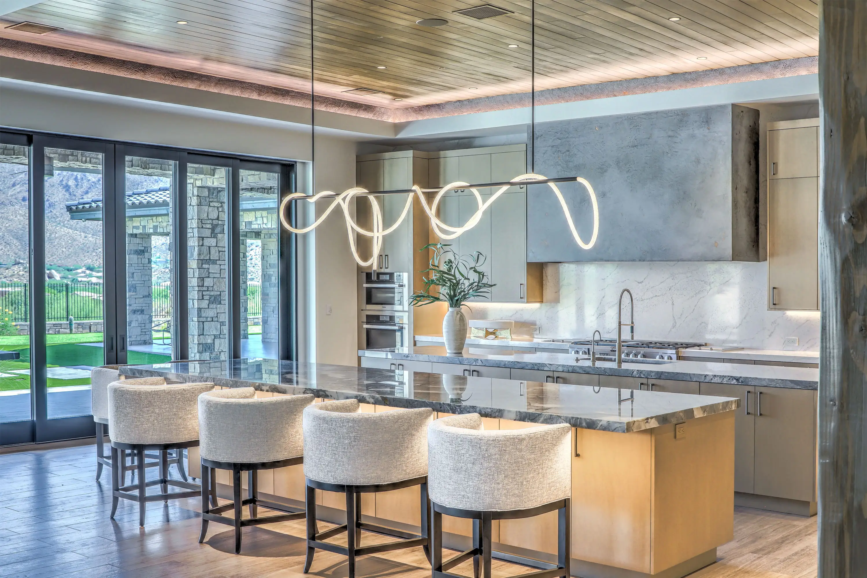 Cabinetry display inside the Cabinet and Stone showroom in Scottsdale