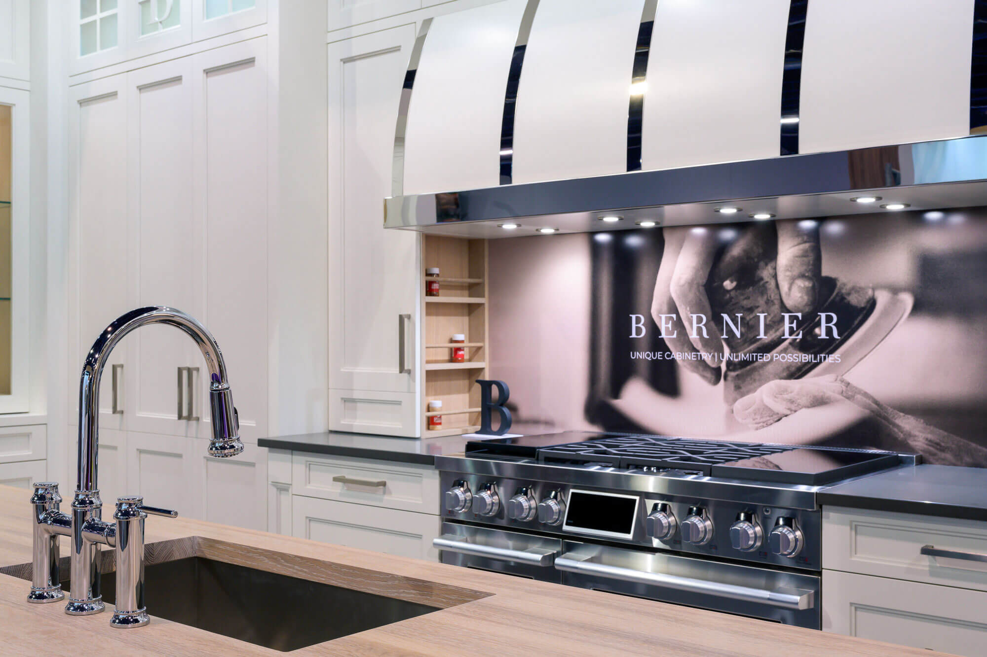 Wide view of the remodelled kitchen
